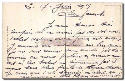 Boppard — Widok ogólny — widok lotniczy wsi i Renu — wydawca Strangég & Co. nr 4462 — Rewers