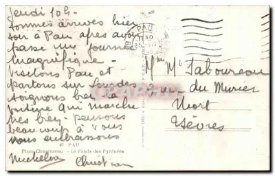 Palazzo delle Pirinei — Pau — editore C.H.A. — Verso