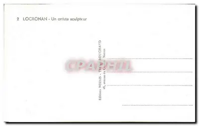 Locronan — Um artista escultor — JOB Imagier, Mozais — Verso