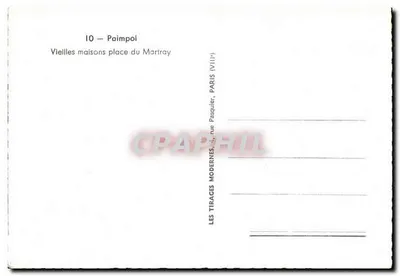 Paimpol — Stare domy plac du Martray — Tirages Modernes, 4, rue Pasquier, Paris — Rewers