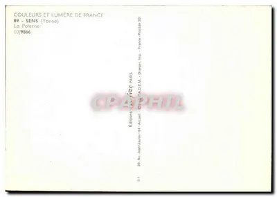 La Poterne — Sens (Yonne) — Éditions Jean-Jaurès - Paris — Verso