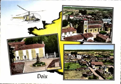 Doix - widok z powietrza i zabytki - wydawnictwo Lapie