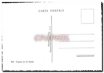 Cygany na Lemanie — reprodukcja fotograficzna — H. S. - 103 — Rewers