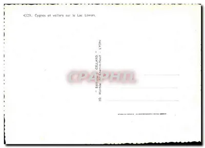 Cygany i jachty na jeziorze Leman — Éditions J. CELLARD — n° 4329 — Rewers