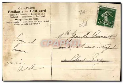 Rosa — Boas Festas — Carta postal multilíngue — Verso