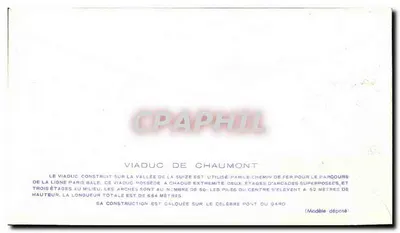 Wjazd do Chaumont — Pierwszy dzień emisji historyczny — F.D.C. n°322 — Rewers