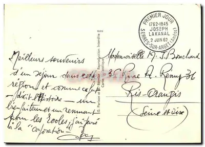 Joseph Lakanal — político (1762-1845) — editor G. Parison et B. Rééntier — Verso