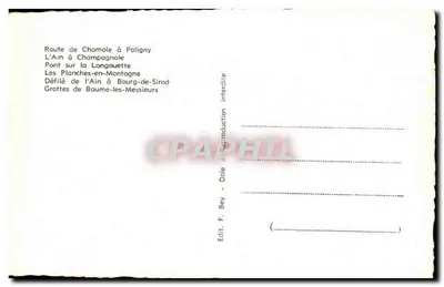 Jura pitoresco — vista composta — Edit. F. Bey, Dole — Verso