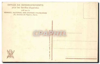Famille dispersée — 1915 — Stajuden — Verso