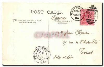 Ruínas da Chartreuse de Canterbury — Catedral — J. G. Chilton — Verso