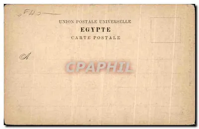 CPA Vue Vers Les Pyramides De Gizeh Egypte — Verso