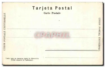 Puebla — Vista Panorâmica — Latapi y Bert, n° 134 — Verso