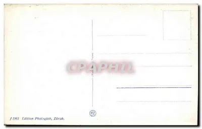 Teufelsbrücke — kamieniany most nad przepaścią z wodopadem — Wydawnictwo Photoglob, Zurych — Rewers