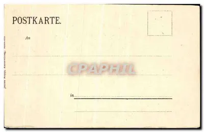 Stara pocztówka Herrenchiemse Grosse Spiegelgallerie — Rewers