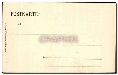 CPA Herrenchiemse Schlafzimmer — Verso