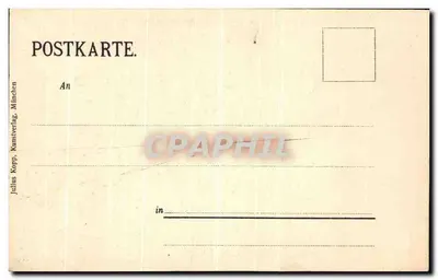 Herrenchiemsee — Speisezimmer — Julius Kopp, München — Rückseite
