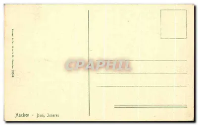 Aachen - Catedral, Interior — Renger & Co., D. m. b. H., Düsseldorf 230844 — Verso