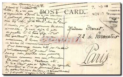 Strażnik przy Pałacu Buckingham — Londyn — wydawca LL n°240 — Rewers