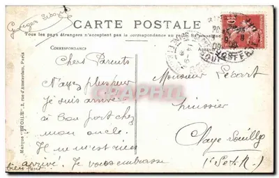 Paris - Place de la Concorde — Fontaine des Fleuves — Étoile — Verso