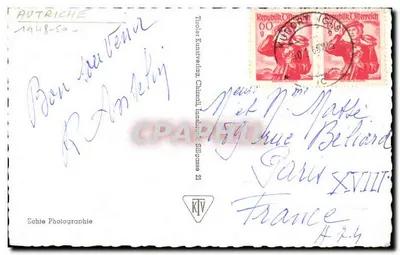 Widok na górze Noockspitze — z funikulera Patscherkofelbahn — wydawca Tiroler Kunstverlag, nr 3329 — Rewers