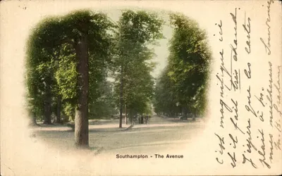 Southampton - The Avenue — vista de uma avenida arborizada — editor não identificado, número de série não visível