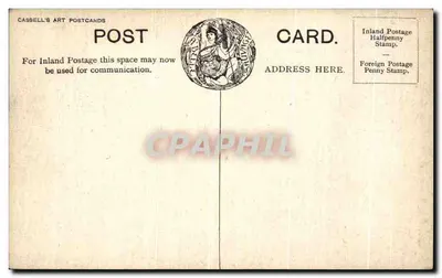 A Porta dos Traiçoeiros — Londres — editor Cassell's Art Postcards — Verso