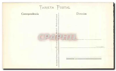 Madrid — Fonte de Cibeles e Palácio de Comunicações — Sociedade Geral Espanhola de Livraria, n° 103 — Verso