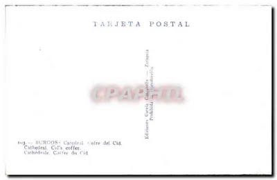 Cofre del Cid — Kathedraal van Burgos — Ediciones García Carrapella — Achterkant