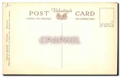 South Marine Park, South Shields — widok parku z balustradą i kioskiem — wydawca Valentine's Card, nr K8305 — Rewers