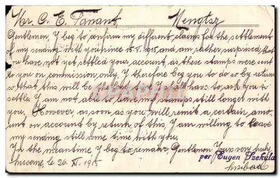 Entier Suisse para Shanghai via Paris Eugen Szekula Amsterdam 1916 China China — Verso