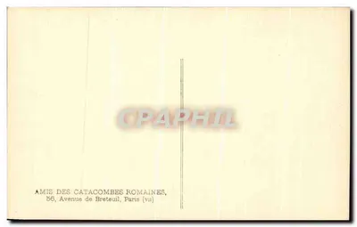 Rzym — Katakomby Domitille — Arcosole i Loculi — Rewers