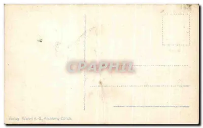 Cartolina d'epoca Edificio Postale di Herisau — Verso
