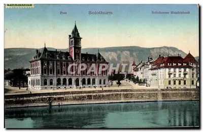 Solothurn — vista da postagem e do banco — editor Messaert