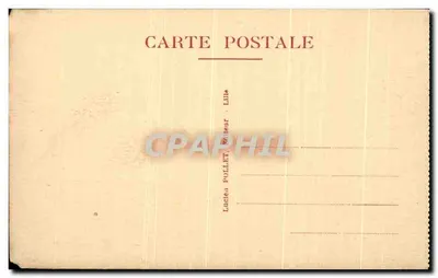 Comines avant guerre — l'Église et le Beffroy — éditeur Lucien Pollet, Lille — Verso