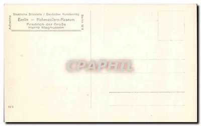 Statua Fryderyka Hohenzollerna — Berlin — Muzeum Hohenzollerna — wydanie Deutscher Kunstverlag — Rewers