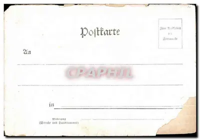Stara pocztówka Zmiana miejsc Hurrah Zola dem Kampfer fur Recht und Wahrheit — Rewers
