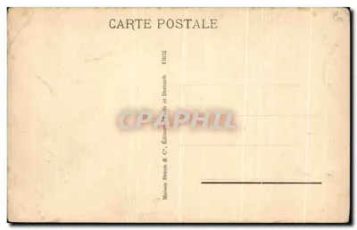 Perto da tempestade — Jos. Israëls — Editor Braun & Cie, n° 17672 — Verso