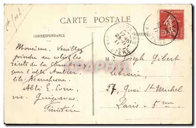 N.D. DU REUN — Patronka Guipavas — Zbiór z Villard, Quimper — Rewers