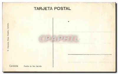 Drzwi San Jacinto — Cordoue — wydano przez M. González — Rewers