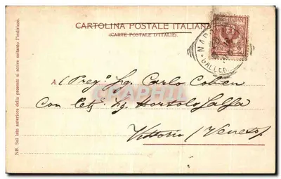 Napoli — Piazza del Municipio — wydawca F.I.R.N. nr 9 — Rewers