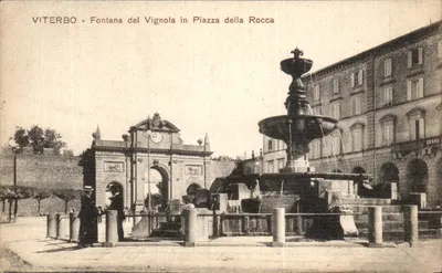 Viterbo — Fontana del Vignola na Piazza della Rocca — Ed. Leandro Merendi nr 1-8205
