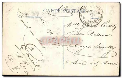 Léysele - Igreja - Editor Sansen-Vanneste, número de série não visível — Verso