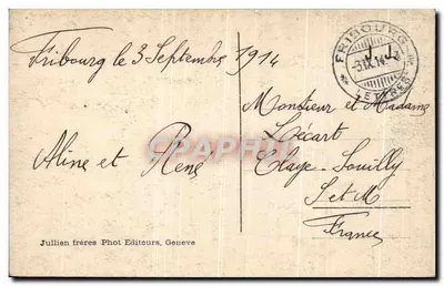 Ząb Południowy — zajęcie Montreux — J.J. 7303 — Rewers