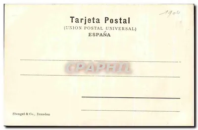 Paseo del Gran Capitán — Córdoba — Stengel & Co., Dresden — Verso