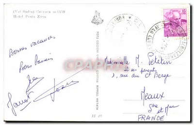 Val Badia - Covara m 1558 - Hotel Posta Zirin — Éditions Generali, Riprod. Vietata — Rewers