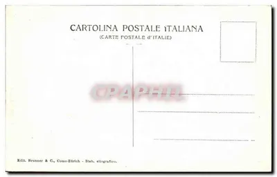 Como. Il Duomo — wydawca Brunner & C., n° 289 — Rewers