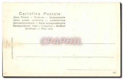 Milão - Teatro alla Scala — representação de ballet — editor Photocromo, n° 657 — Verso