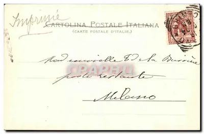 Como i Brunate — widok jeziora i gór — Stengel & Co. Droppia 7081 — Rewers
