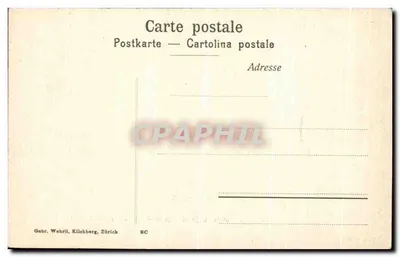 Lago di Lugano — Castello e San Mamette — Gebr. Wehrli, Zürich, nr 16264 — Rewers