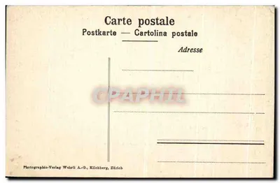 Paradiso i Monte Salvatore — widok jeziora — Photographie-Verlag Wehrli A.-G., Kilchberg, Zürich, n° 8144 — Rewers